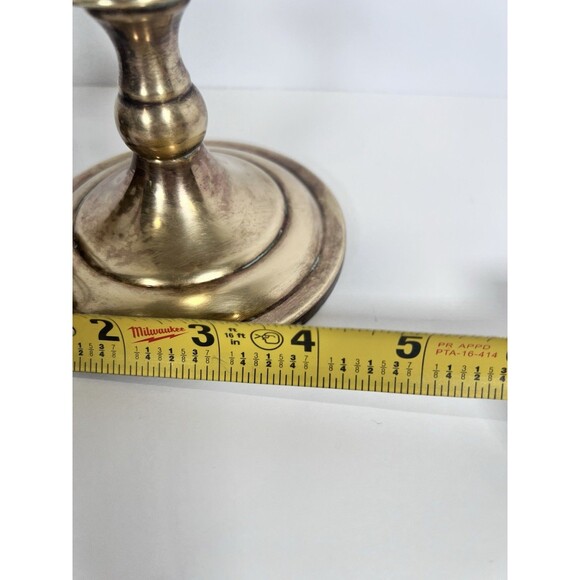 Vintage Brass Candlestick‎ Skinny Lamp With Double Bulb Holder No Shade 20” Tall - Picture 9 of 10
